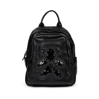 Mochila cuero CRU46 Negro