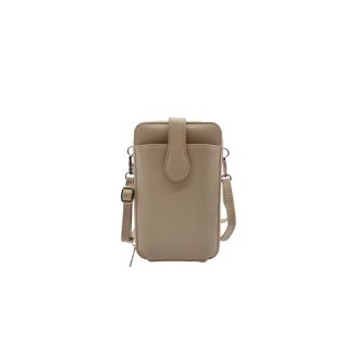 Cartera Ecocuero Beige CRU34