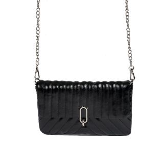 Cartera de fiesta CRX35 Negro Ecocuero