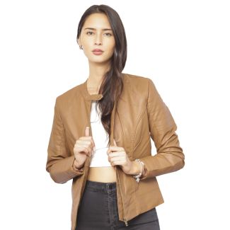 Chaqueta Ecocuero Tan