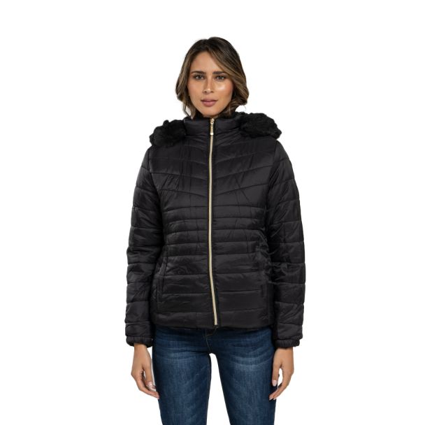 Parka Reversible CHG71 Poliéster Negro