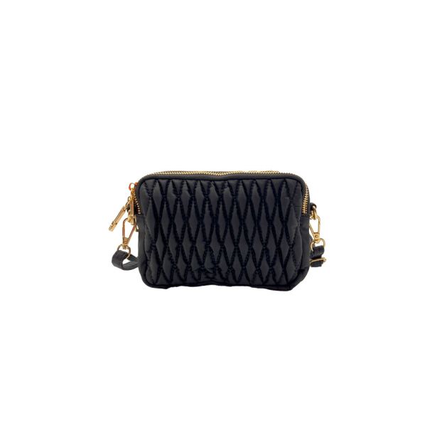 Cartera Tela Negro CRU37