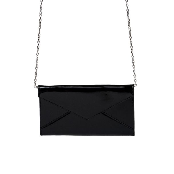 Cartera de fiesta CRX37 Negro Ecocuero