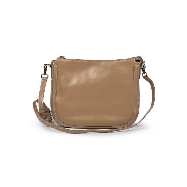 Cartera cuero CRU83 Beige