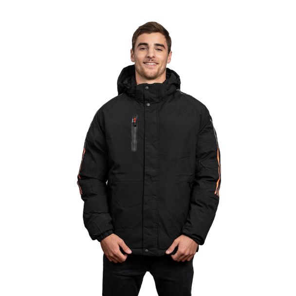 Parka reversible CHG70 Negro-Naranjo