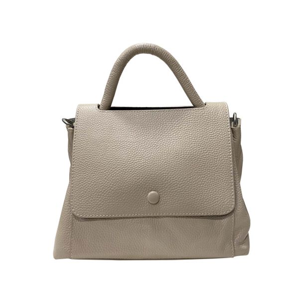 Cartera Cuero Beige