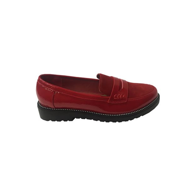 Mocasín Ecocuero Rojo