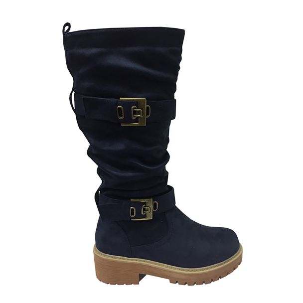 Bota Gamuza Ecológica Navy